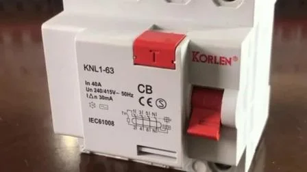 Disyuntor de corriente residual Korlen RCCB F360 Serie CB 63A