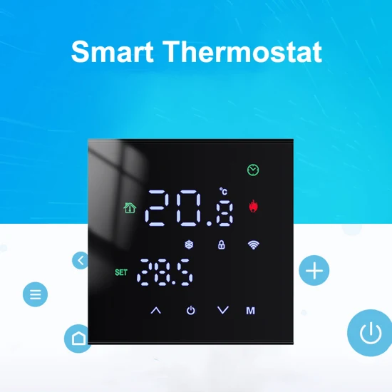 Termostato inteligente Tuya Wifi con pantalla a color para calefacción de caldera eléctrica, de agua y de gas